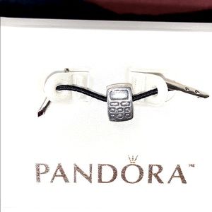 Authentic Rare retired Pandora .925 Sterling Silver Cell Phone Pandora bead